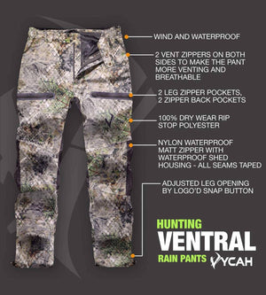 Vycah Ventral Rain Pant - Fall Camo - TRAPSKI