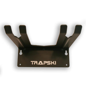 Wall Rack Holds Skis or Snowboard by Bindings, Yard Tools, Gear & Equipment - Made in the USA - TRAPSKI