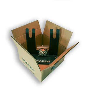 Wall Rack Holds Skis or Snowboard by Bindings, Yard Tools, Gear & Equipment - Made in the USA - TRAPSKI