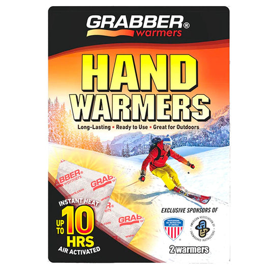 Grabber Ski & Ride Hand Warmers - Long Lasting Natural Odorless Air Activated Warmers - Up to 10 Hours of Heat - 40 Pair Box - TRAPSKI, LLC