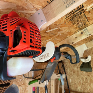 Overhead Weed Wacker Rack – Ceiling Mount Storage