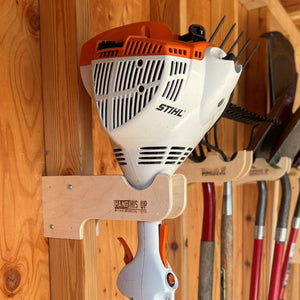 Weed Wacker Organizer Rack -Stud Mounted