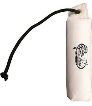 HuntEmUp Hunting Dog Training Equipment -  4 pc Canvas Bumpers With Throw Ropes + Dead Fowl Mallard Dummy +  Mesh Bumper Bag