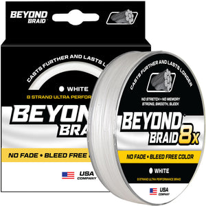 8 Strand No Fade Braided Fishing Line Series - Super Sleek & Smooth Braided Fishing Line - High Performance Fishing Line For Saltwater & Freshwater