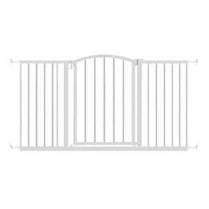Ingenuity Ozzy & Kazoo 27” Tall Walk Through Dog Gate For Doorway or Stairway