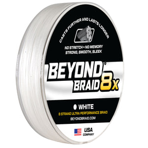 White 8X- Ultra Performance 8 Strand - TRAPSKI