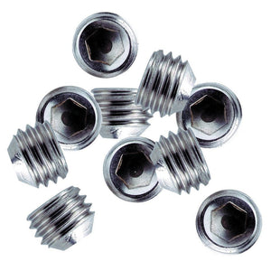 Whitecap 1/4"-28 Thread SS Set Screws - 10 Pack - TRAPSKI