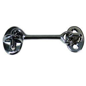 Whitecap Cabin Door Hook - CP/Brass - 3" - TRAPSKI