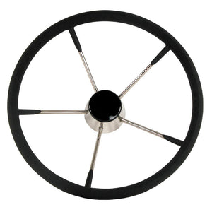 Whitecap Destroyer Steering Wheel - Black Foam - 13-1/2" Diameter - TRAPSKI