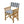 Whitecap Directors Chair II w/Navy White Cushion - Teak - TRAPSKI