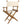 Whitecap Directors Chair w/Natural Seat Covers - Teak - TRAPSKI