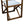 Whitecap Directors Chair w/White Batyline Fabric - Teak - TRAPSKI