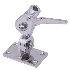 Whitecap Heavy-Duty Ratchet Antenna Mount - 316 Stainless Steel - TRAPSKI