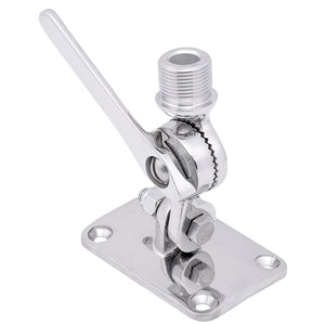 Whitecap Ratchet Antenna Mount - 316 Stainless Steel - TRAPSKI