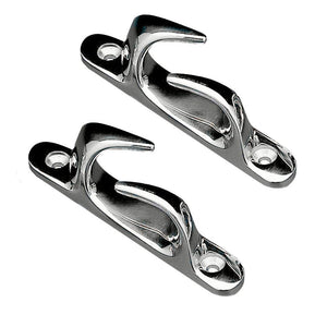 Whitecap Skene Bow Chock 4-1/2" Pair - Chrome Plated Brass - TRAPSKI