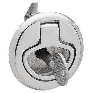 Whitecap Slam Latch Stainless Steel Locking Ring Pull - TRAPSKI