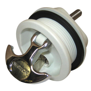 Whitecap T-Handle Latch - Chrome Plated Zamac/White Nylon - Locking - Freshwater Use Only - TRAPSKI