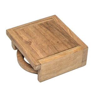 Whitecap Teak Folding Drink Holder - TRAPSKI