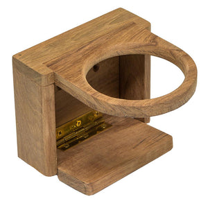 Whitecap Teak Folding Insulated Drink Holder - TRAPSKI
