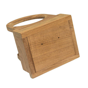 Whitecap Teak Folding Insulated Drink Holder - TRAPSKI