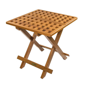 Whitecap Teak Grate Top Fold-Away Table - TRAPSKI