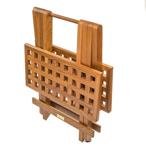 Whitecap Teak Grate Top Fold-Away Table - TRAPSKI