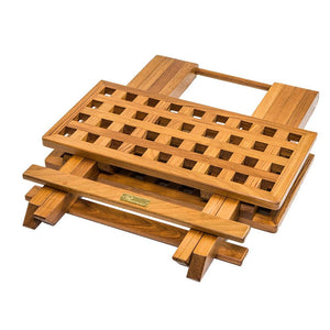 Whitecap Teak Grate Top Fold-Away Table - TRAPSKI