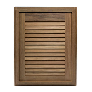 Whitecap Teak Louvered Door & Frame - Right Hand - 15" x 20" - TRAPSKI