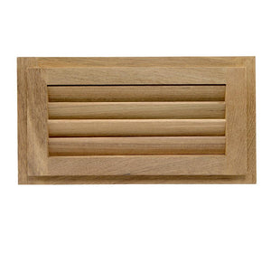 Whitecap Teak Louvered Insert - 6-3/8" x 11-3/16" x 3/4" - TRAPSKI