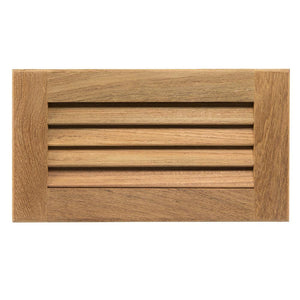 Whitecap Teak Louvered Insert - 6-3/8" x 11-3/16" x 3/4" - TRAPSKI