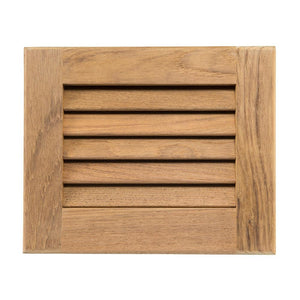 Whitecap Teak Louvered Insert - 7-1/2" x 9-1/8" x 3/4" - TRAPSKI