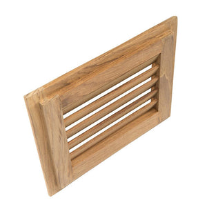 Whitecap Teak Louvered Insert - 7-1/2" x 9-1/8" x 3/4" - TRAPSKI