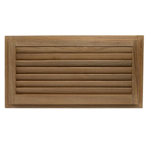 Whitecap Teak Louvered Insert - 9-3/8" x 18" x 3/4" - TRAPSKI