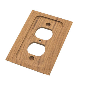 Whitecap Teak Outlet Cover/Receptacle Plate - TRAPSKI