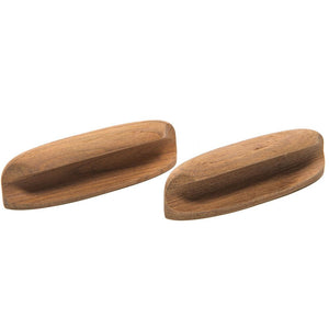 Whitecap Teak Oval Drawer Pull - 4"L - 2 Pack - TRAPSKI