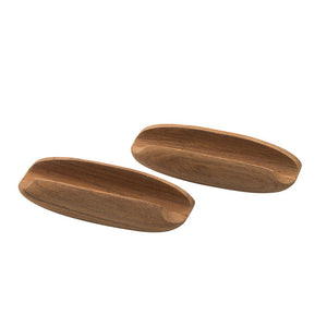 Whitecap Teak Oval Drawer Pull - 4"L - 2 Pack - TRAPSKI