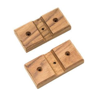 Whitecap Teak Rod Storage Rack Mounting Brackets - Pair - TRAPSKI