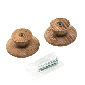 Whitecap Teak Round Drawer Knob - 2" - 2 Pack - TRAPSKI