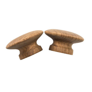 Whitecap Teak Round Drawer Knob - 2" - 2 Pack - TRAPSKI