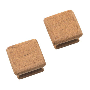 Whitecap Teak Square Drawer Knob - 1-1/8" - 2 Pack - TRAPSKI