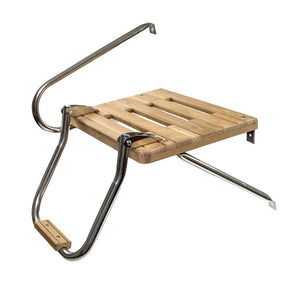 Whitecap Teak Swim Platform w/Ladder f/Outboard Motors - TRAPSKI