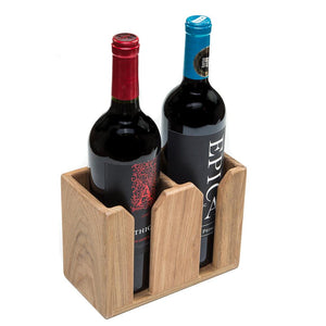 Whitecap Teak Two-Bottle Rack - TRAPSKI
