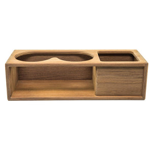 Whitecap Teak Two Insulated Drink/Binocular Rack w/Tray - TRAPSKI