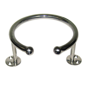 Whitecap Top Mount Ring SS Cup Holder - 1-Drink - Base Mount - TRAPSKI