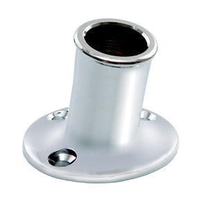 Whitecap Top-Mounted Flag Pole Socket CP/Brass - 3/4" ID - TRAPSKI