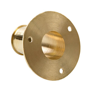 Whitecap Top-Mounted Flag Pole Socket Polished Brass - 1" ID - TRAPSKI