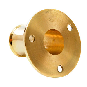 Whitecap Top-Mounted Flag Pole Socket Polished Brass - 3/4" ID - TRAPSKI