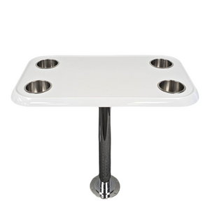 RV Side Tables | RV End Tables - Table Set - 6" Floor Plate System, Cocktail Design (6 colors)