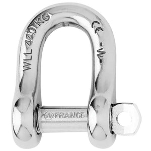 Wichard Captive Pin D Shackle - Diameter 6mm - 1/4" - TRAPSKI