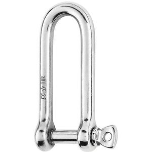 Wichard HR Long D Shackle - 10mm Diameter - 25/64" - TRAPSKI